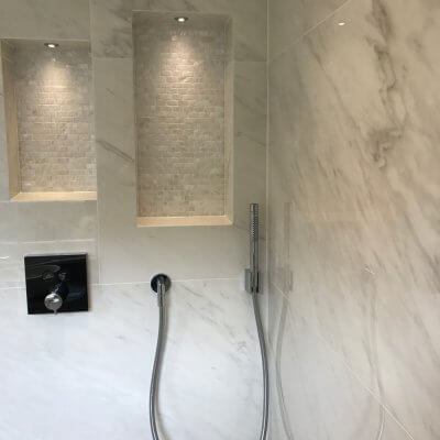 Marble Shower Room Installation in South West London Thumbnail